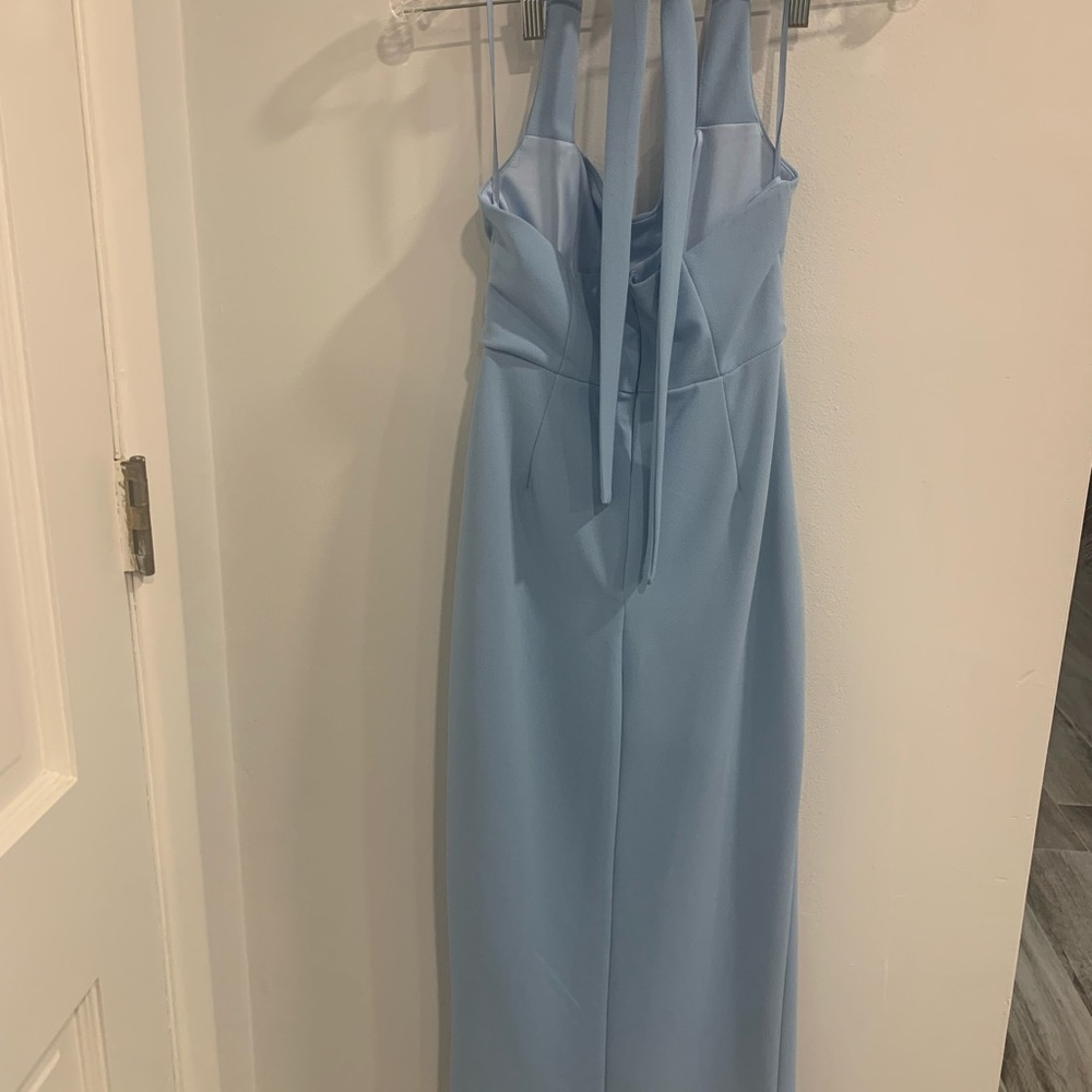 Hello Molly Blue Asymmetrical Sheath Dress Like New for Party’s and Weddings - Picture 2 of 14